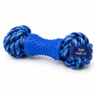 East Pets LLC Rope Dumbbell Dog Toy – Durable Interactive Chew & Tug Toy for Dogs