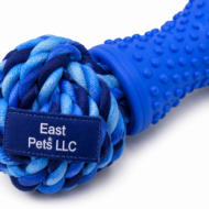 East Pets LLC Rope Dumbbell Dog Toy – Durable Interactive Chew & Tug Toy for Dogs - Image 2