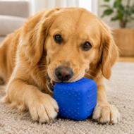East Pets LLC Textured Cube Dog Toy – Interactive Rubber Chew & Treat Play Toy for Dogs - Image 5