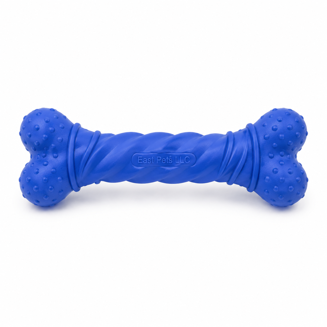 East Pets LLC Twisted Bone Dog Toy – Durable Rubber Chew Toy for Interactive Play