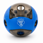 Happy Feet Pet Shop II Interactive Dog Treat Dispensing Ball – Puzzle Toy for Mental Stimulation & Slow Feeding (Blue)