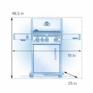 Napoleon Rogue Series - 24" Black And Silver PRO 425 SIB Smokers and BBQ - Image 10