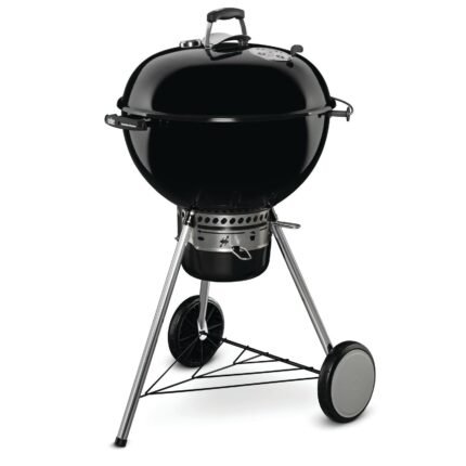 Weber Master Touch E-5750 57cm Charcoal BBQ - Black - Free Weber Rapidfire Chimney Charcoal Starter Set Included